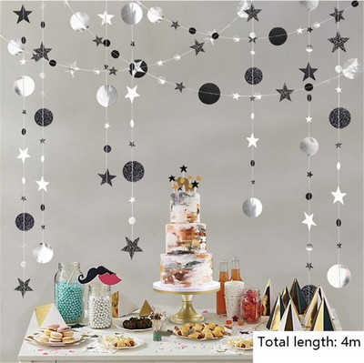 Ghirlanda de hârtie 3D artificială fulgi de zăpadă Festival Rechizite pentru petreceri înghețate Decoratiuni de Crăciun pentru acasă, nuntă, petrecere de aniversare, zăpadă