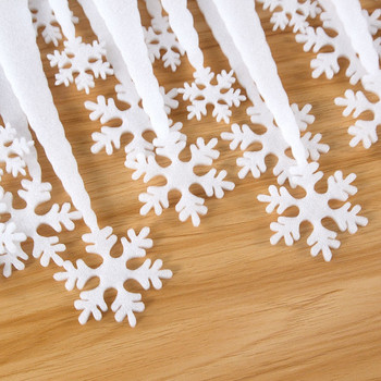 2 τμχ/παρτίδα Χριστουγεννιάτικη Λευκή νιφάδα χιονιού Τεχνητό χιόνι Ice strip Χριστουγεννιάτικη διακόσμηση Στολίδι Μενταγιόν Φεστιβάλ Διακόσμηση βιτρίνας