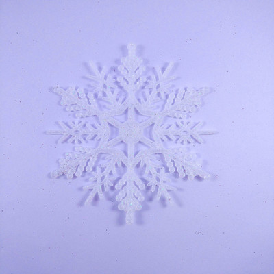 6 tk/12 tk Snowflake peotarbed Dekoratsioonikaunistused Jõulukaunistused Jõuluhelves Kullapulber Plastik 10cm Lumi