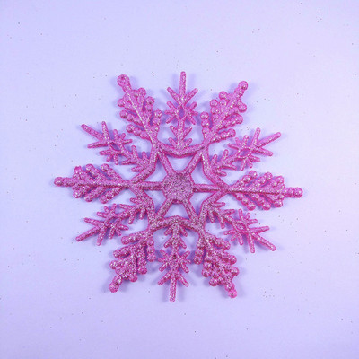 6 tk/12 tk Snowflake peotarbed Dekoratsioonikaunistused Jõulukaunistused Jõuluhelves Kullapulber Plastik 10cm Lumi