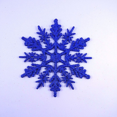 6 tk/12 tk Snowflake peotarbed Dekoratsioonikaunistused Jõulukaunistused Jõuluhelves Kullapulber Plastik 10cm Lumi
