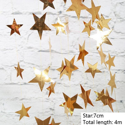 Ghirlandă de hârtie artificială 3D cu fulgi de nea artificială Decor de petrecere de iarnă înghețată Decoratiuni de Crăciun de zăpadă falsă pentru acasă Ornamente de Navidad