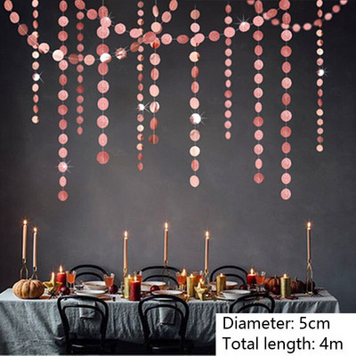 Ghirlandă de hârtie artificială 3D cu fulgi de nea artificială Decor de petrecere de iarnă înghețată Decoratiuni de Crăciun de zăpadă falsă pentru acasă Ornamente de Navidad