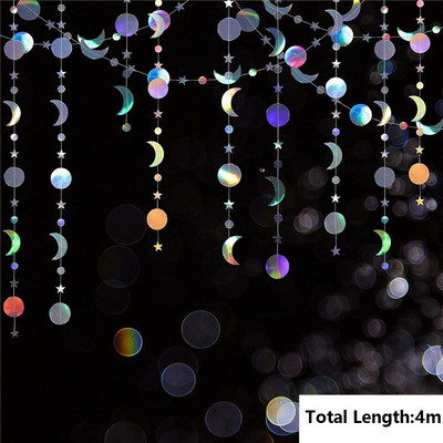 Изкуствени снежинки Снежен гирлянд от хартия Winter Frozen Party Decor Коледна украса за дома Рожден ден Navidad Tree Ornaments