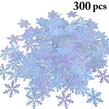 1 πακέτο Snowflake Confetti DIY Shiny Creative Party Confetti Scatter για χριστουγεννιάτικη φωτογραφία Αξεσουάρ διακόσμησης για πάρτι