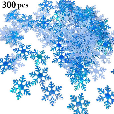 1 πακέτο Snowflake Confetti DIY Shiny Creative Party Confetti Scatter για χριστουγεννιάτικη φωτογραφία Αξεσουάρ διακόσμησης για πάρτι