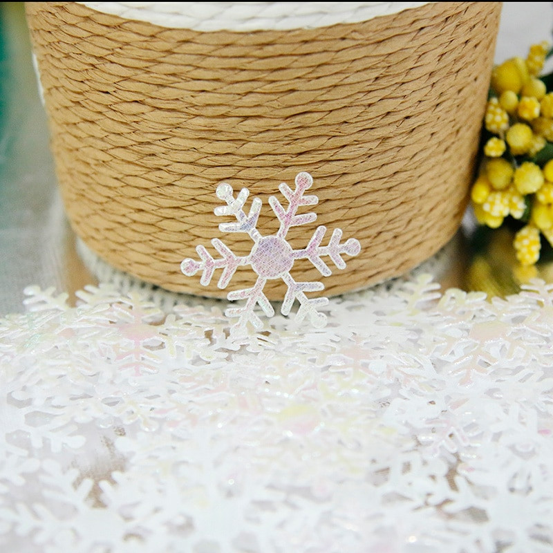 100tk/kott Lumehelbeke jõulukaunistused koduks Talvised kaunistused Pulmapeokaunistused Navidad Head uut aastat tarvikud