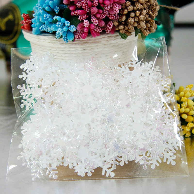 100tk/kott Lumehelbeke jõulukaunistused koduks Talvised kaunistused Pulmapeokaunistused Navidad Head uut aastat tarvikud