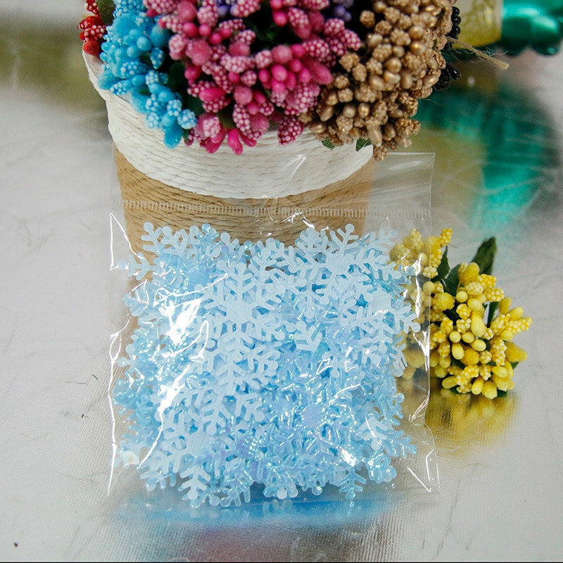 100tk/kott Lumehelbeke jõulukaunistused koduks Talvised kaunistused Pulmapeokaunistused Navidad Head uut aastat tarvikud