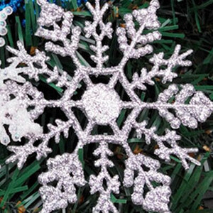 12 bucăți 10 cm pulbere de aur din plastic fulg de zăpadă înghețat pentru petrecere ornamente pentru decorațiuni de iarnă decorațiuni pentru pomul de Crăciun pentru zăpadă acasă