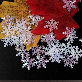 300 τεμ./παρτίδα Χριστουγεννιάτικες νιφάδες χιονιού Κομφετί Τεχνητό χιόνι Διακόσμηση Χριστουγεννιάτικου δέντρου για Διακόσμηση βιτρίνας σπιτιού Γαμήλιο πάρτι κομφετί