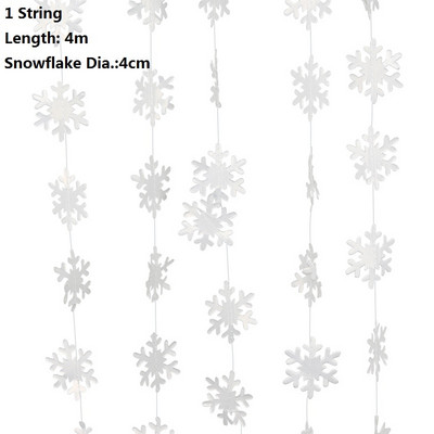 Ziemassvētku rotājumi, sniegpārsliņu papīra vītnes