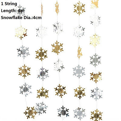 Ziemassvētku rotājumi, sniegpārsliņu papīra vītnes