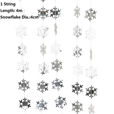 Ziemassvētku rotājumi, sniegpārsliņu papīra vītnes