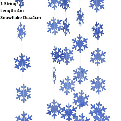 Ziemassvētku rotājumi, sniegpārsliņu papīra vītnes
