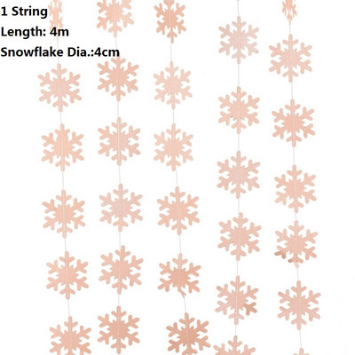 Ziemassvētku rotājumi, sniegpārsliņu papīra vītnes
