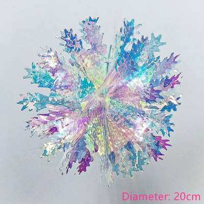 Frozen Party Neon Film 3D Snowflakes Ornaments Χριστουγεννιάτικα στολίδια για το σπίτι Fake Snow Στολίδια Navidad Προμήθειες για χειμερινό πάρτι