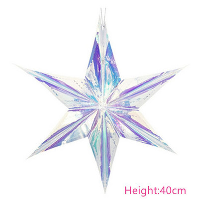 Frozen Party Neon Film 3D Snowflakes Ornaments Χριστουγεννιάτικα στολίδια για το σπίτι Fake Snow Στολίδια Navidad Προμήθειες για χειμερινό πάρτι