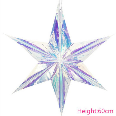 Frozen Party Neon Film 3D Snowflakes Ornaments Χριστουγεννιάτικα στολίδια για το σπίτι Fake Snow Στολίδια Navidad Προμήθειες για χειμερινό πάρτι