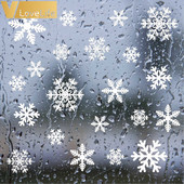 27tk/komplekt Jõuluakna kleebised Lumehelbed Talvised Seinakleebised Lastetubade Uusaasta Dekoratsioon Kodupeotarbeks