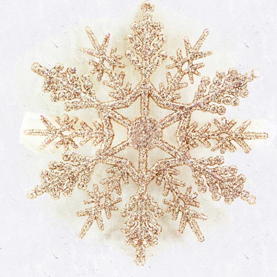 Χρυσό ασημί γκλίτερ σε σκόνη νιφάδα χιονιού χορδές χριστουγεννιάτικο δέντρο κρεμαστό μενταγιόν Διακοσμητικά πάρτι