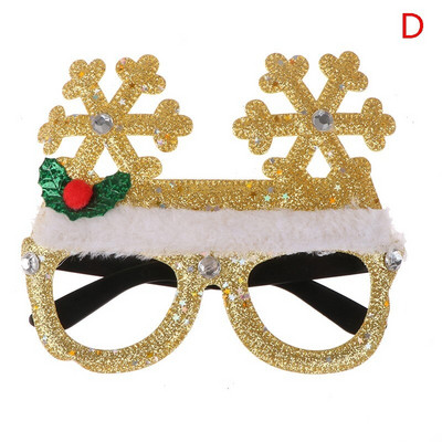 Χρυσό ασημί γκλίτερ σε σκόνη νιφάδα χιονιού χορδές χριστουγεννιάτικο δέντρο κρεμαστό μενταγιόν Διακοσμητικά πάρτι