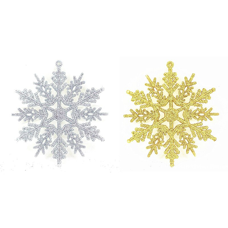 Χρυσό ασημί γκλίτερ σε σκόνη νιφάδα χιονιού χορδές χριστουγεννιάτικο δέντρο κρεμαστό μενταγιόν Διακοσμητικά πάρτι