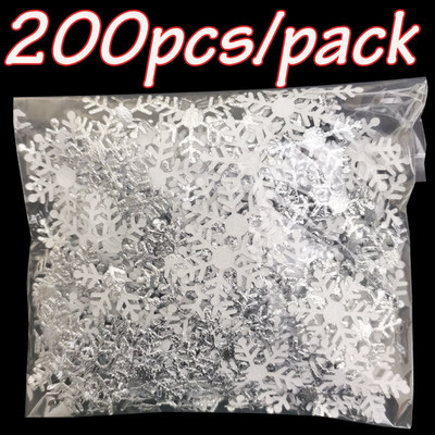 (200 kom/pakiranje) 30 mm Božićne pahuljice Konfeti Umjetni snijeg Božićno drvce Ukrasi za kućnu zabavu Dekoracija vjenčanja