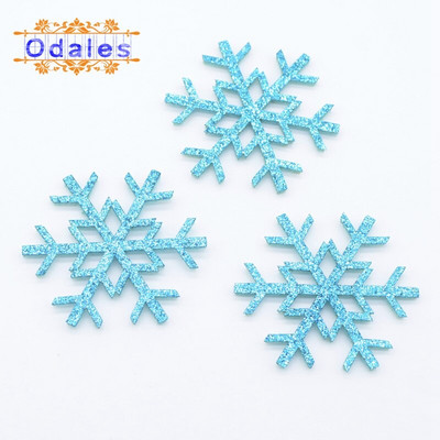 60 tk/partiid UUS jõulude lumehelves Ome jõulupeo dekoratiivsed plaastrid isetegemise sädelevad padjad lumehelves jõulukinkekarbi/-puu jaoks