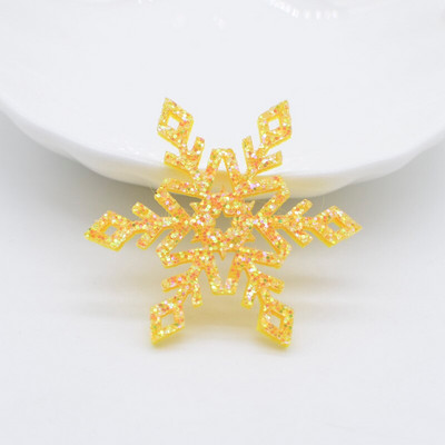 50 tk/partiid Säravad lumehelbed Kodukaunistused DIY jõuluõmblusrajad Jõulupuu kaunistused Kleebised Peakatted Aksessuaarid