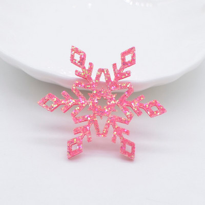 50 tk/partiid Säravad lumehelbed Kodukaunistused DIY jõuluõmblusrajad Jõulupuu kaunistused Kleebised Peakatted Aksessuaarid