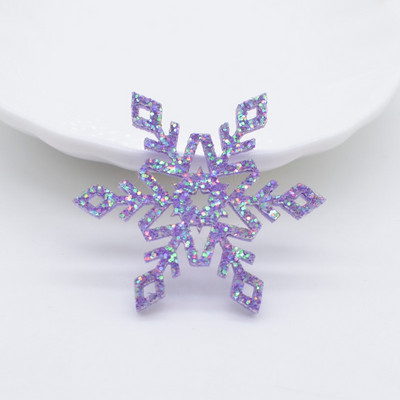 50 tk/partiid Säravad lumehelbed Kodukaunistused DIY jõuluõmblusrajad Jõulupuu kaunistused Kleebised Peakatted Aksessuaarid