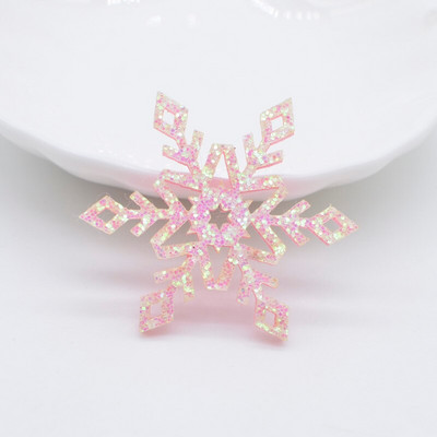 50 tk/partiid Säravad lumehelbed Kodukaunistused DIY jõuluõmblusrajad Jõulupuu kaunistused Kleebised Peakatted Aksessuaarid