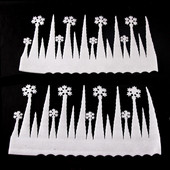 2 tk lumehelbe jäälaeva vaht siseruumides jõulukaunistus vahtjääpurikas lumehelves valge lumesammas festivali aknaseina kaunistused