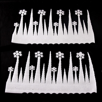 2 tk lumehelbe jäälaeva vaht siseruumides jõulukaunistus vahtjääpurikas lumehelves valge lumesammas festivali aknaseina kaunistused