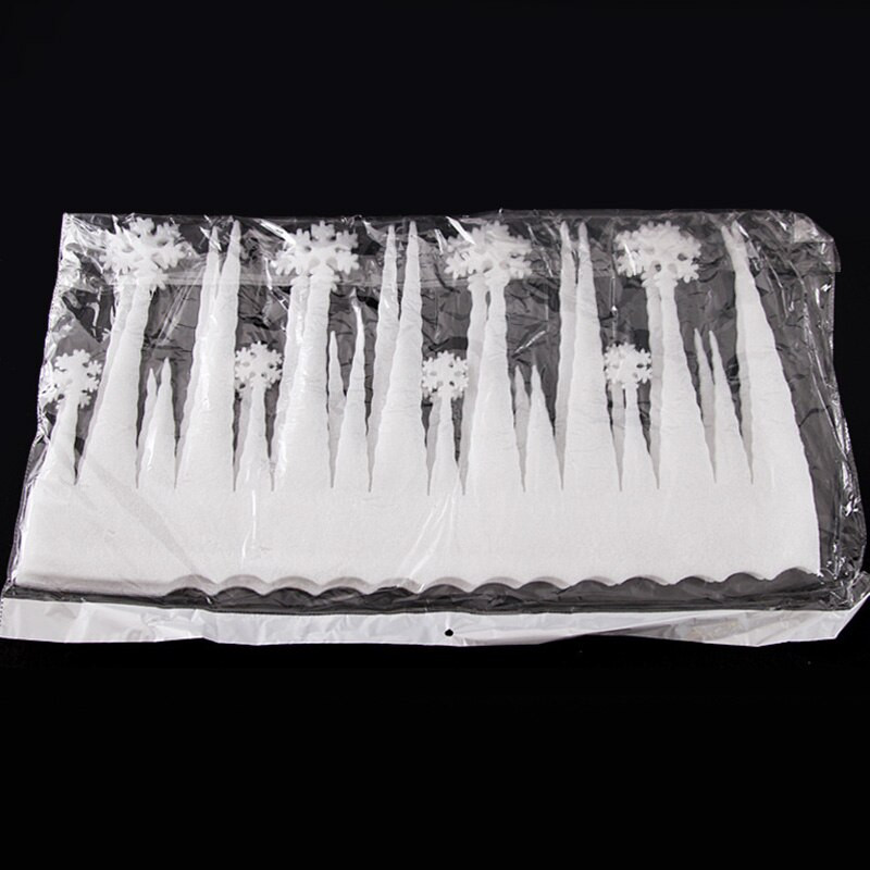 2 tk lumehelbe jäälaeva vaht siseruumides jõulukaunistus vahtjääpurikas lumehelves valge lumesammas festivali aknaseina kaunistused