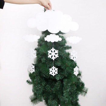 Χριστουγεννιάτικη διακόσμηση με νιφάδα χιονιού αφρός Λευκά σύννεφα Χριστουγεννιάτικα στολίδια χριστουγεννιάτικου δέντρου Χριστουγεννιάτικα προμήθειες Πρωτοχρονιάτικο σετ διακόσμησης