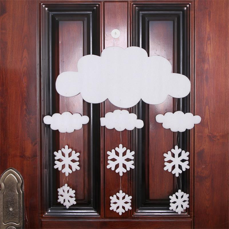 Χριστουγεννιάτικη διακόσμηση με νιφάδα χιονιού αφρός Λευκά σύννεφα Χριστουγεννιάτικα στολίδια χριστουγεννιάτικου δέντρου Χριστουγεννιάτικα προμήθειες Πρωτοχρονιάτικο σετ διακόσμησης