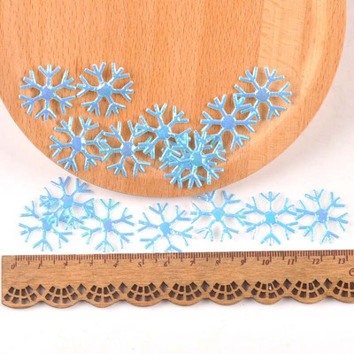 50 τμχ/παρτίδα ανάμεικτα χριστουγεννιάτικα μπάλωμα χιονονιφάδας τσόχα πολυεστέρα Απλικέ Αυτοκόλλητο χειροτεχνίας Scrapbooking Μη υφαντό μπάλωμα DIY CP2324