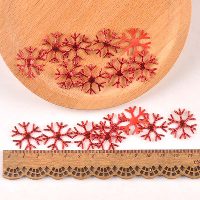 50 τμχ/παρτίδα ανάμεικτα χριστουγεννιάτικα μπάλωμα χιονονιφάδας τσόχα πολυεστέρα Απλικέ Αυτοκόλλητο χειροτεχνίας Scrapbooking Μη υφαντό μπάλωμα DIY CP2324