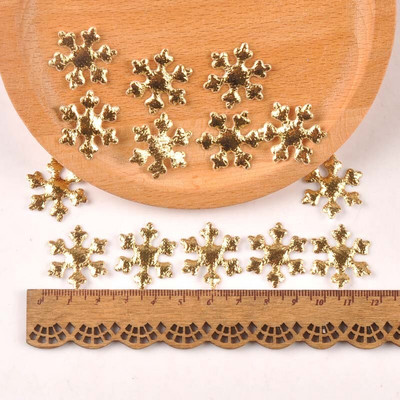 50 τμχ/παρτίδα ανάμεικτα χριστουγεννιάτικα μπάλωμα χιονονιφάδας τσόχα πολυεστέρα Απλικέ Αυτοκόλλητο χειροτεχνίας Scrapbooking Μη υφαντό μπάλωμα DIY CP2324