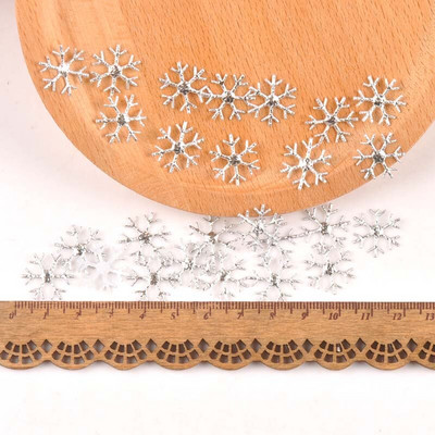 50 τμχ/παρτίδα ανάμεικτα χριστουγεννιάτικα μπάλωμα χιονονιφάδας τσόχα πολυεστέρα Απλικέ Αυτοκόλλητο χειροτεχνίας Scrapbooking Μη υφαντό μπάλωμα DIY CP2324