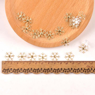 50 τμχ/παρτίδα ανάμεικτα χριστουγεννιάτικα μπάλωμα χιονονιφάδας τσόχα πολυεστέρα Απλικέ Αυτοκόλλητο χειροτεχνίας Scrapbooking Μη υφαντό μπάλωμα DIY CP2324