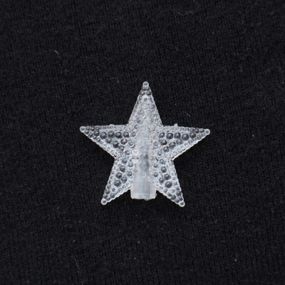 100 buc. Accesoriu fulg de nea din plastic cu LED-uri 3cm 4cm plafonchiki cu fulgi de nea pentru decorare ghirlande led Pasta de lipici