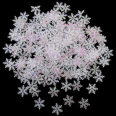 300 buc 2 cm confeti fulgi de zăpadă zăpadă artificială ornamente pentru pomul de Crăciun Decorații de Crăciun pentru decorarea nunții Cadouri de Revelion