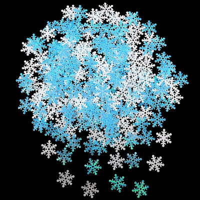 300 buc 2 cm confeti fulgi de zăpadă zăpadă artificială ornamente pentru pomul de Crăciun Decorații de Crăciun pentru decorarea nunții Cadouri de Revelion