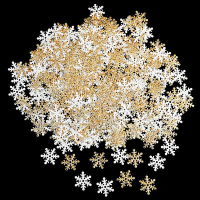 300 buc 2 cm confeti fulgi de zăpadă zăpadă artificială ornamente pentru pomul de Crăciun Decorații de Crăciun pentru decorarea nunții Cadouri de Revelion