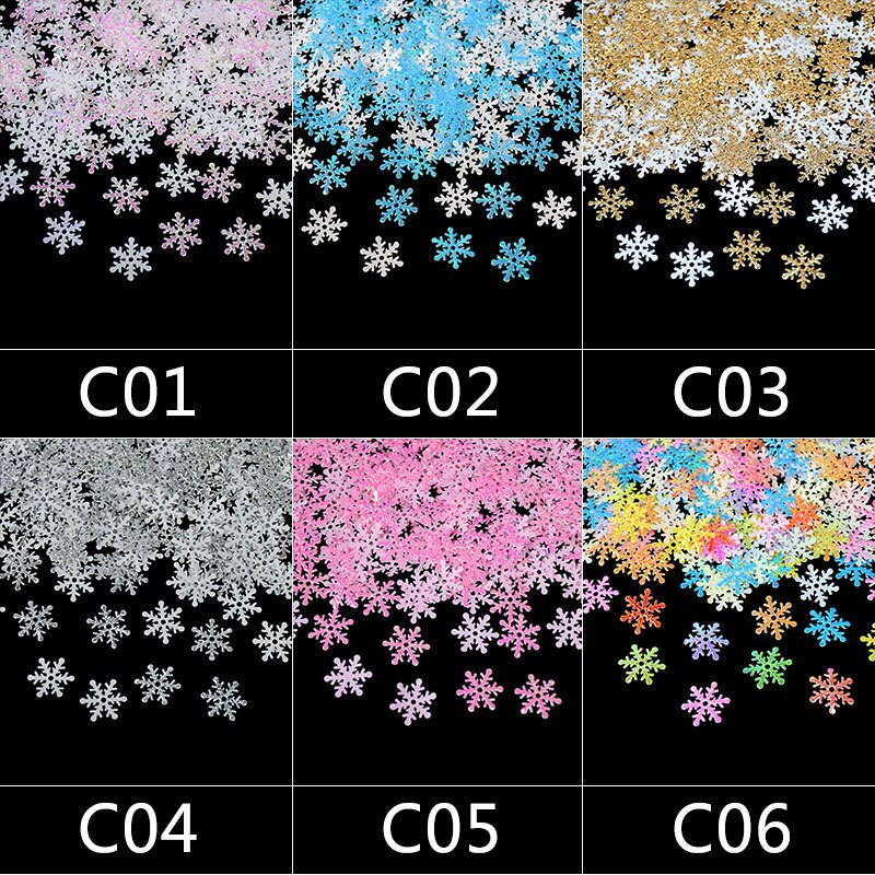 300 buc 2 cm confeti fulgi de zăpadă zăpadă artificială ornamente pentru pomul de Crăciun Decorații de Crăciun pentru decorarea nunții Cadouri de Revelion