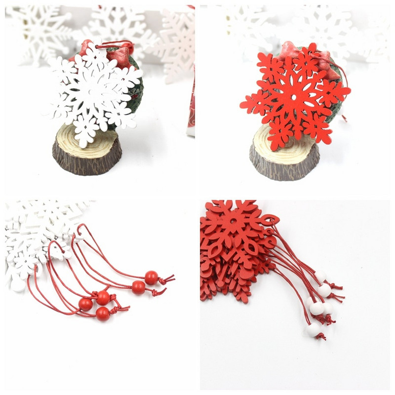 Frozen Party Коледни снежинки Декорации Дървени орнаменти Коледна елха Направи си сам Занаяти Фалшив сняг Зимни декорации за дома