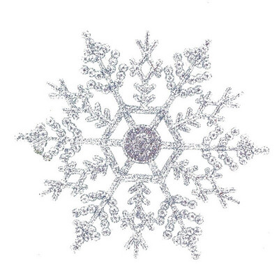 12 komada 10 cm zlatne plastične pahuljice u prahu pribor za zabave Zimski ukrasi Ukrasi za božićno drvce za dom Snijeg